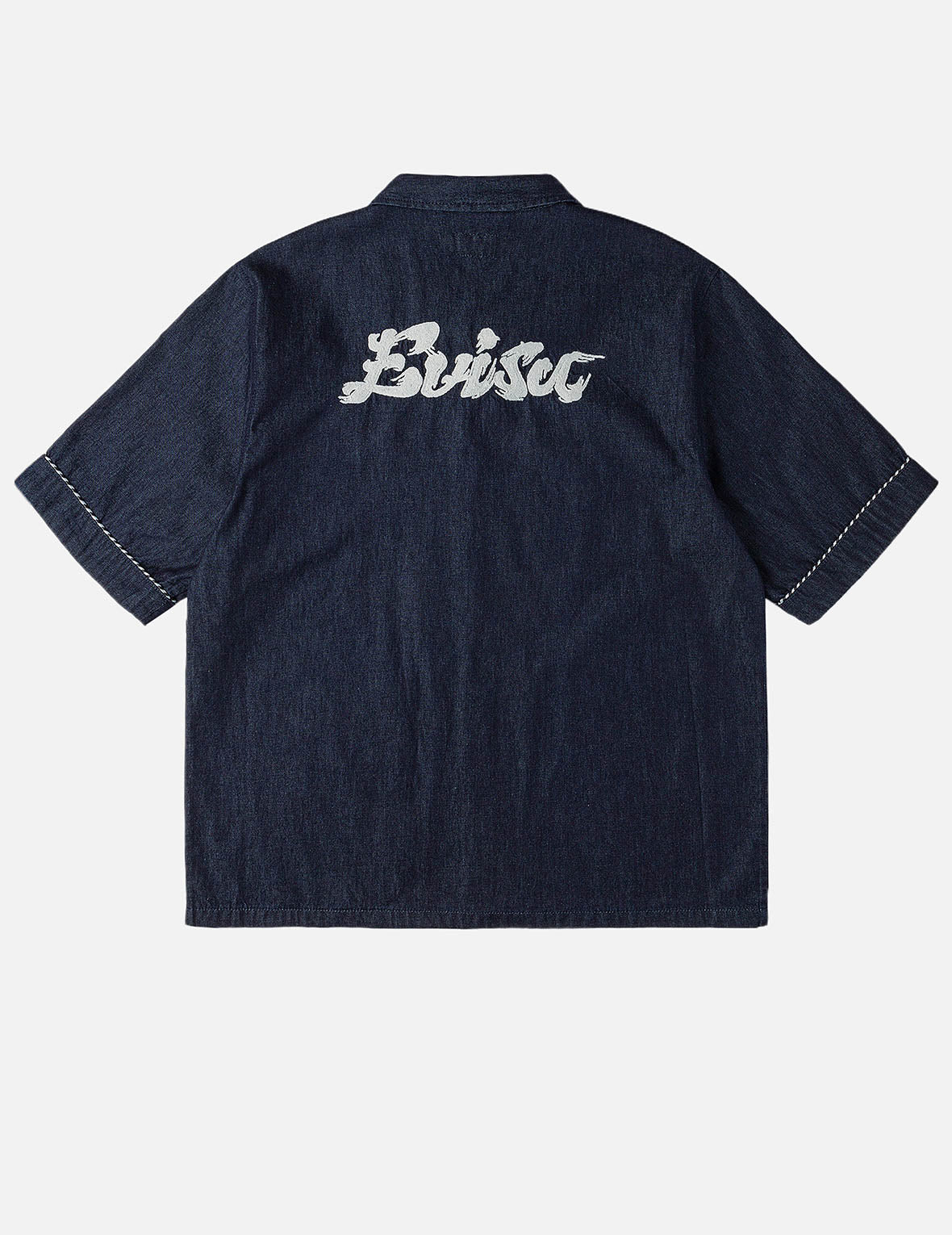 Whip-stitch Dual Pocket Boxy Denim Shirt